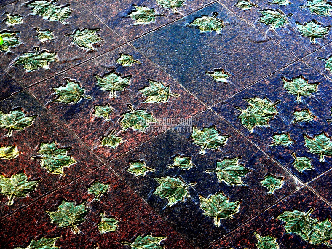 "Decorated floor tiles" stock image