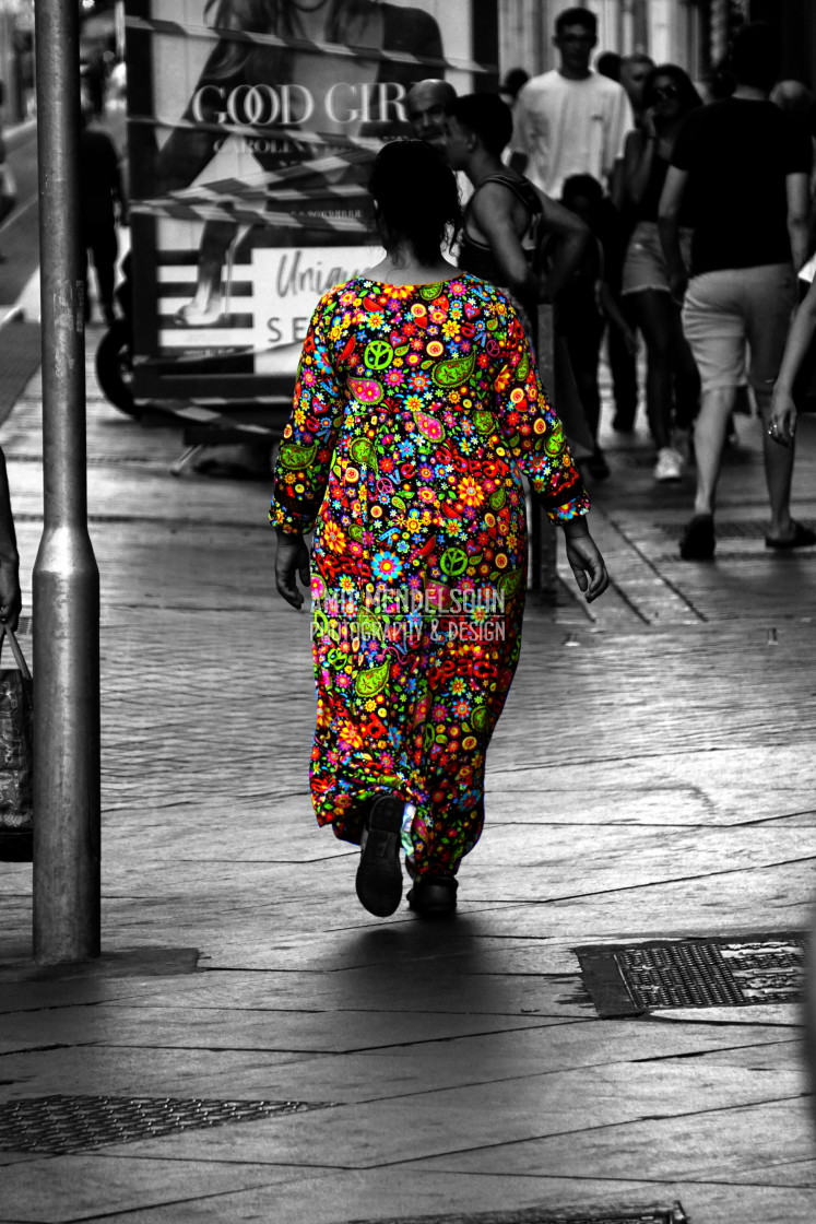 "Painting the streets" stock image