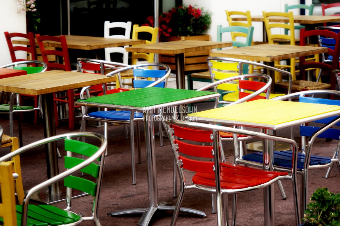 "Colourful restaurant" stock image