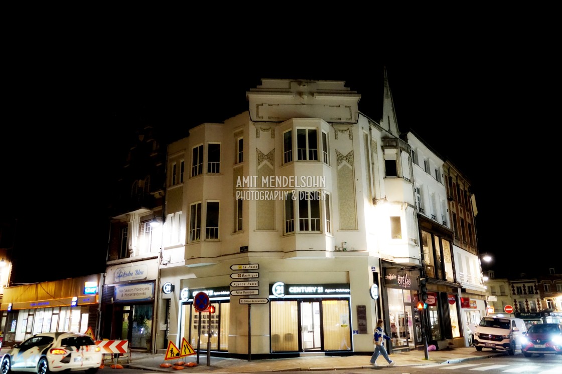 "Art deco building st. quentin" stock image