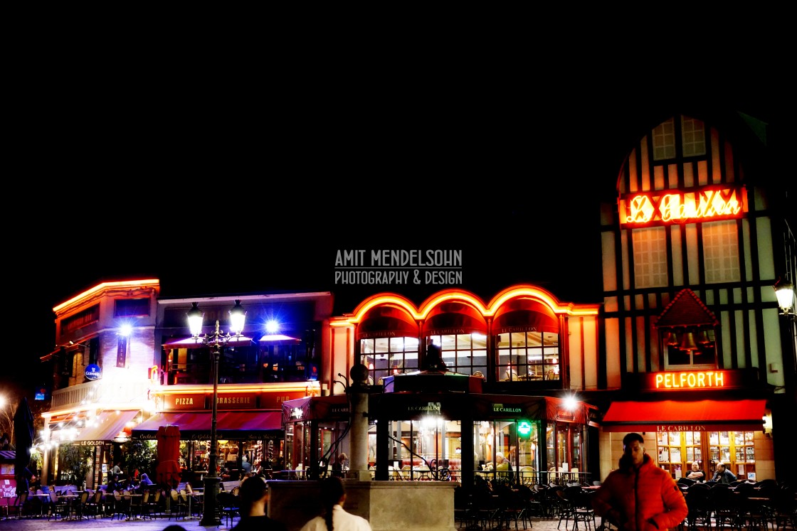 "St quentin bar at night" stock image