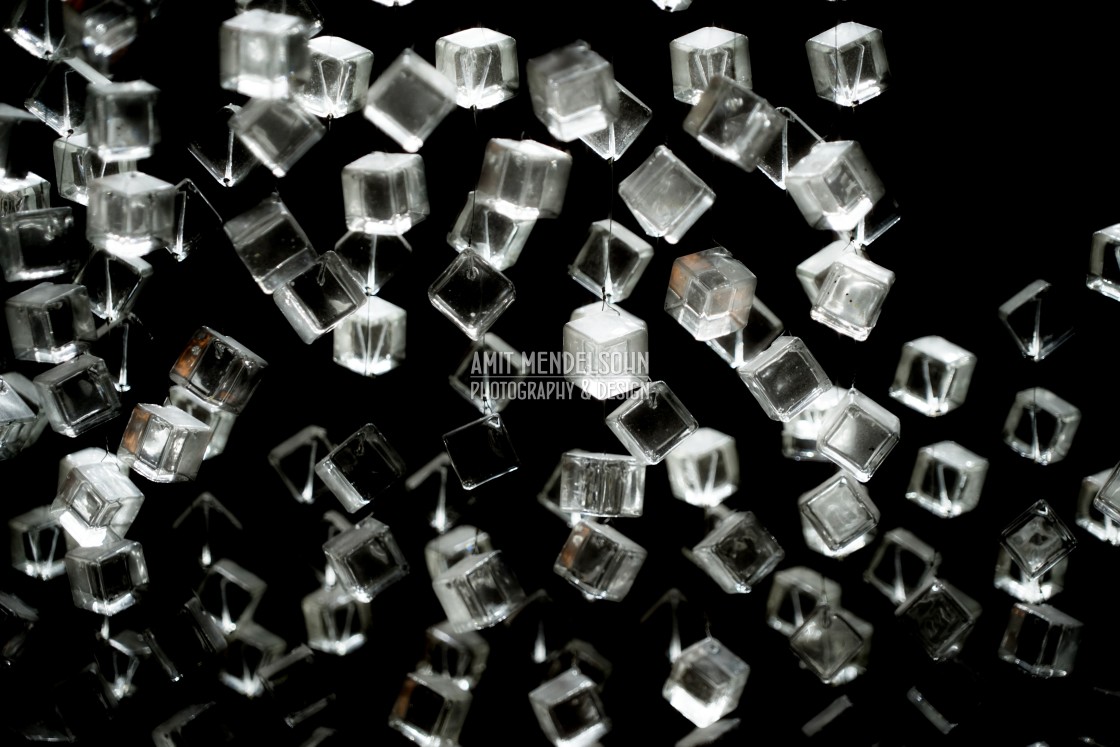 "Transparent cubes" stock image