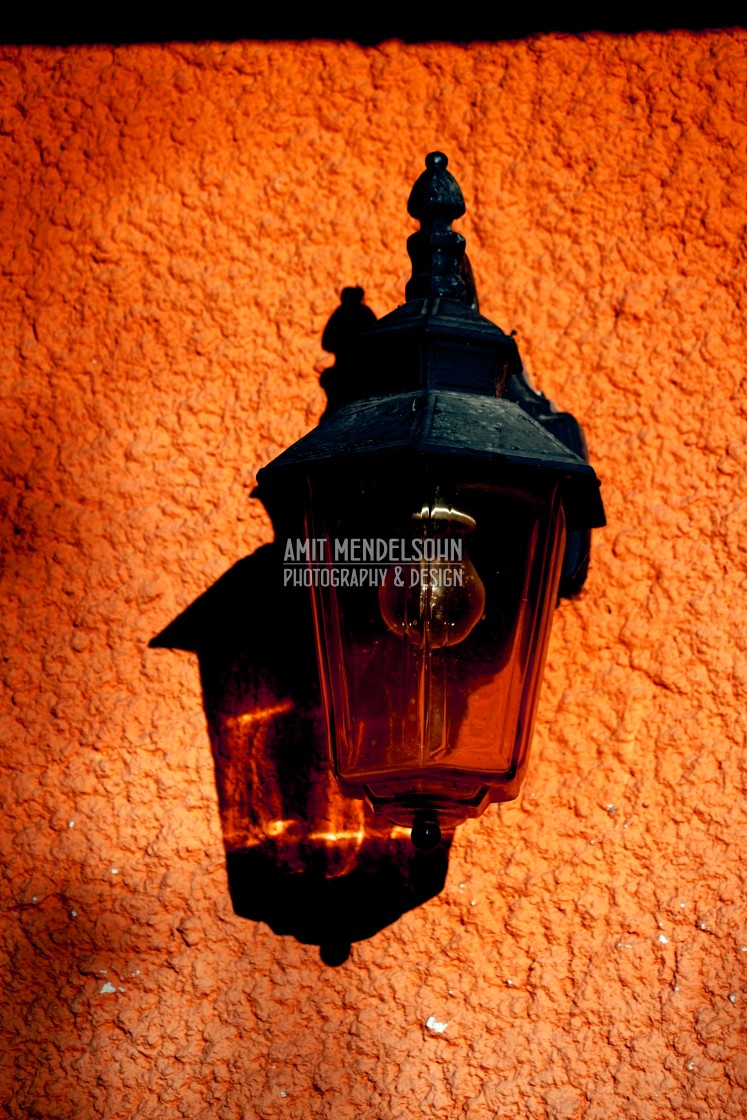 "A wall lamp" stock image