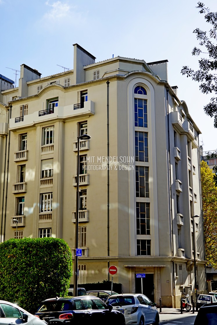 "Art deco building - Marseille" stock image