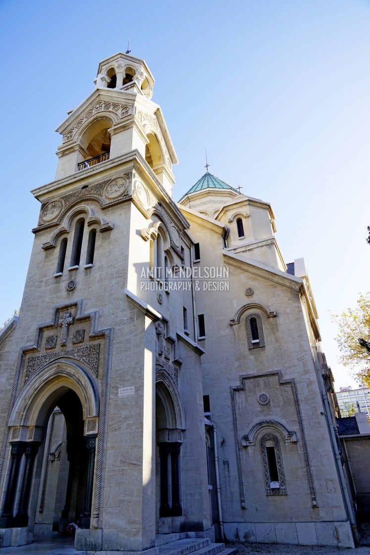 "The Armenian church - Marseille" stock image