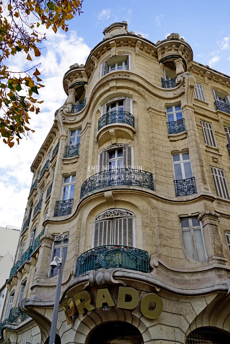 "Art nouveau building - Marseille" stock image