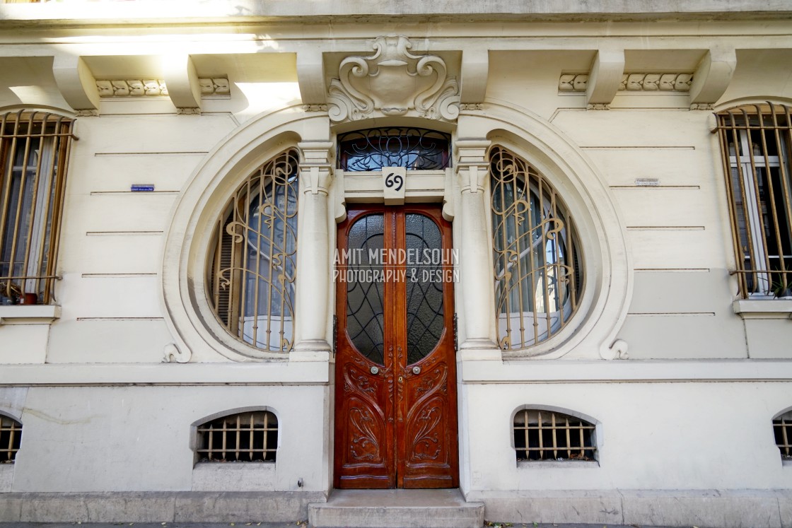 "Art nouveau door - Marseille" stock image