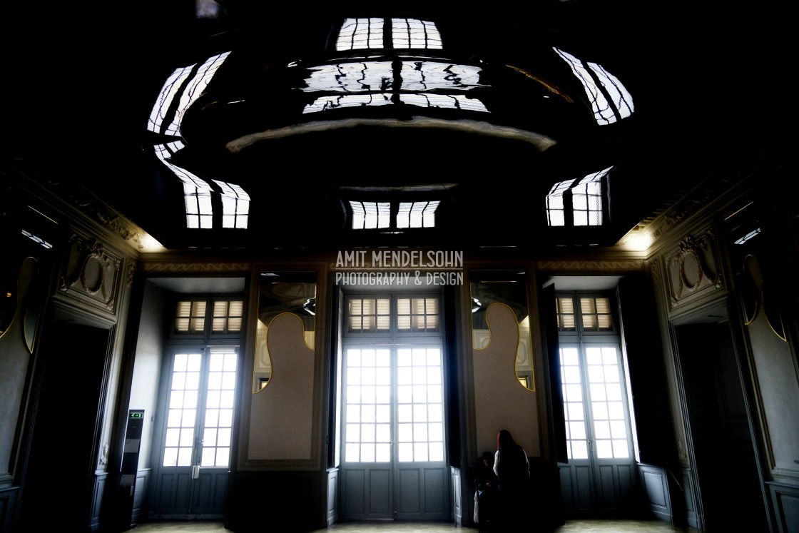 "The entrance room of the museum" stock image