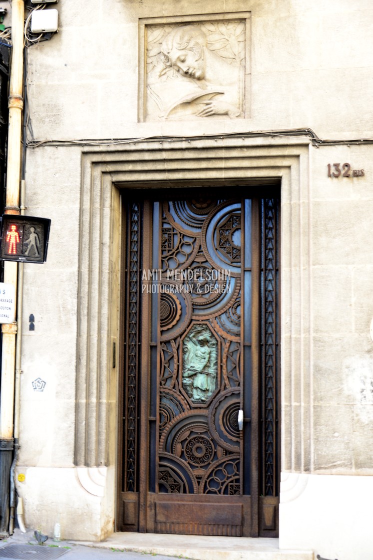 "art deco door" stock image