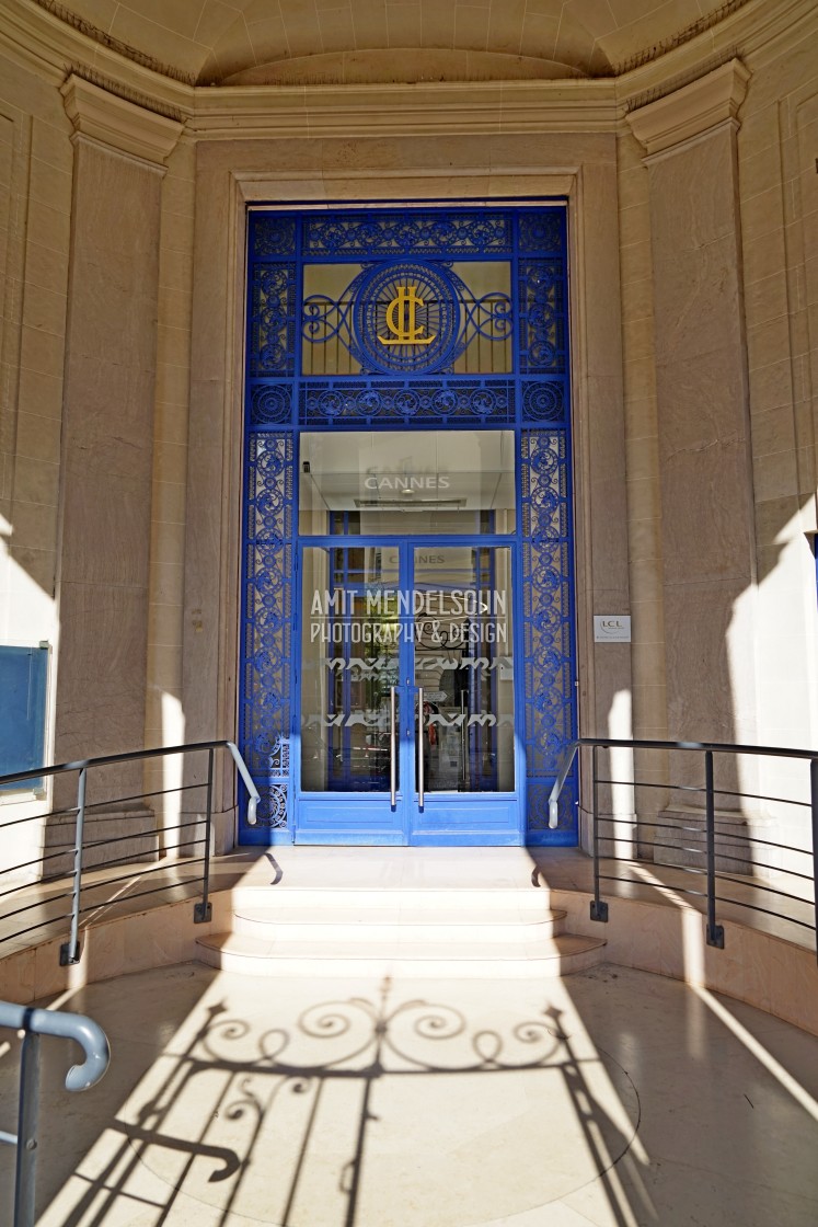 "LCL bank entrance - Cannes" stock image