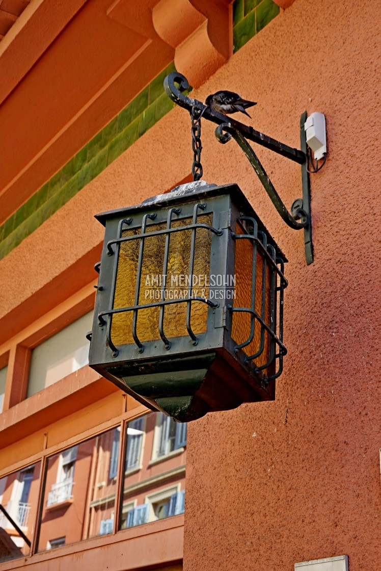 "A wall lamp" stock image