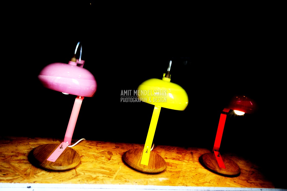 "3 table lamps" stock image