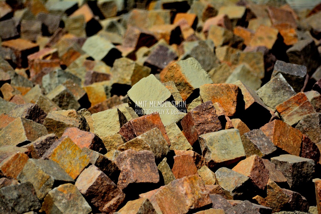 "Cubes of Stones" stock image