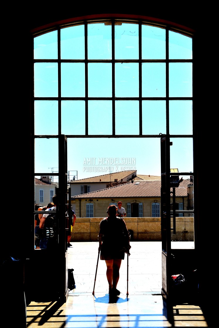 "the entrance to the train station" stock image