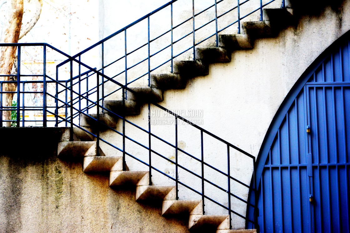 "Steps in a castle in Montpelier" stock image