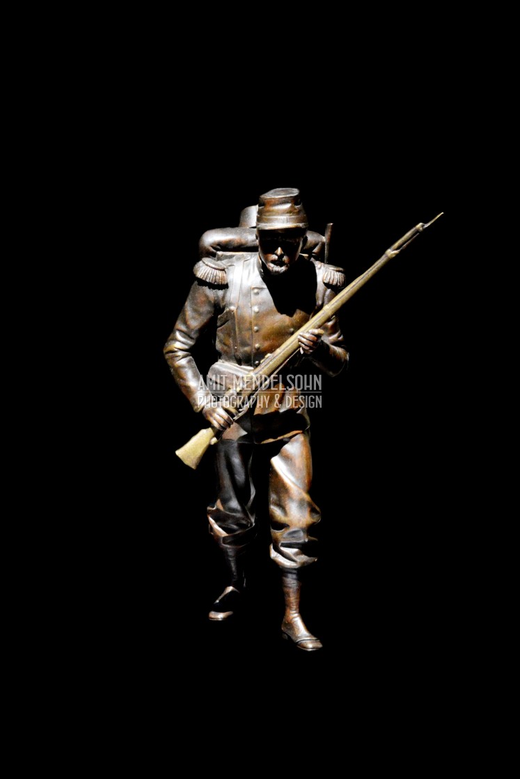 "a table statue of a soldier" stock image