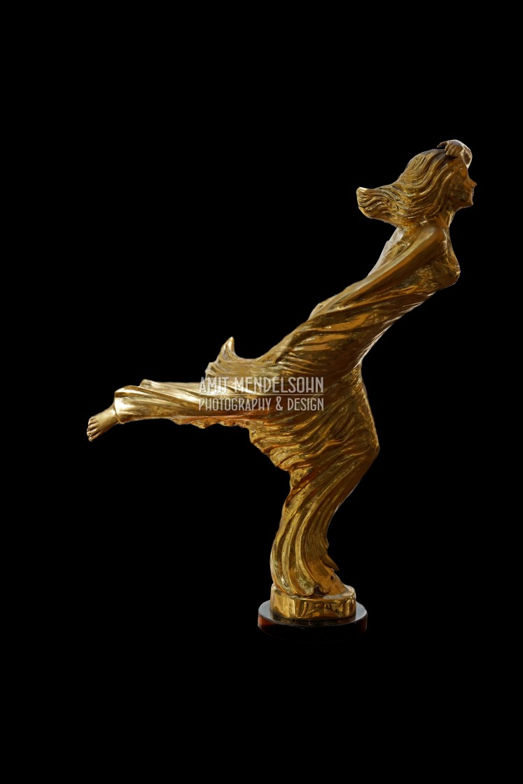 "an art deco statue" stock image