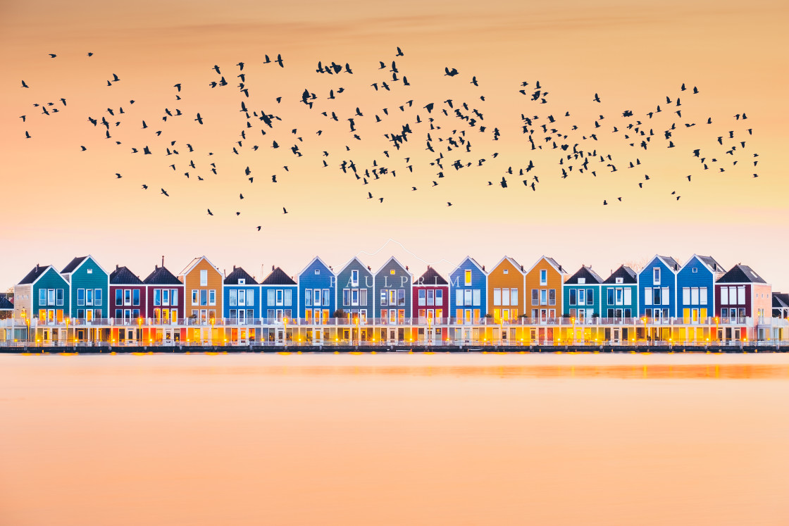 "Colorful Houses" stock image