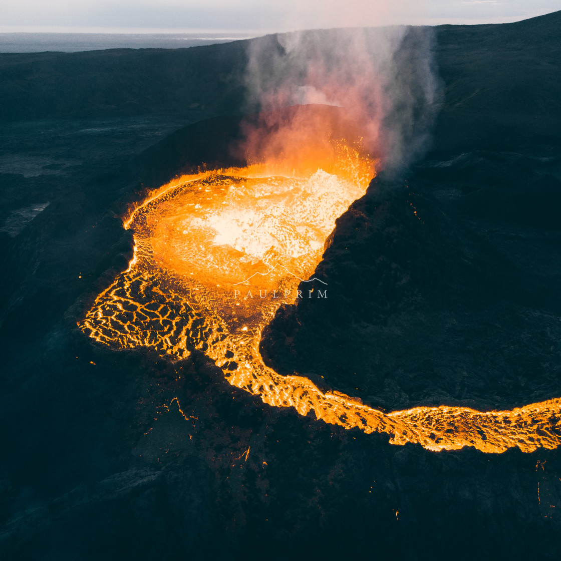 "Crater View" stock image