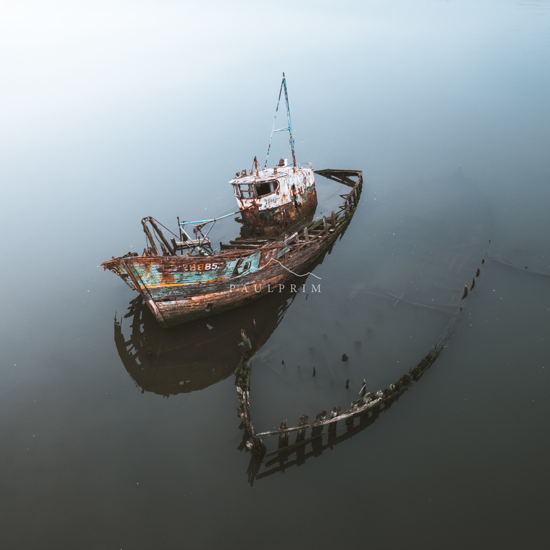 "Boat Cemetery #3" stock image