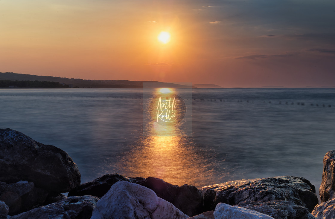 "Croatian sunset" by Antti Kallio - £20.00 "Croatian sunset" stock image