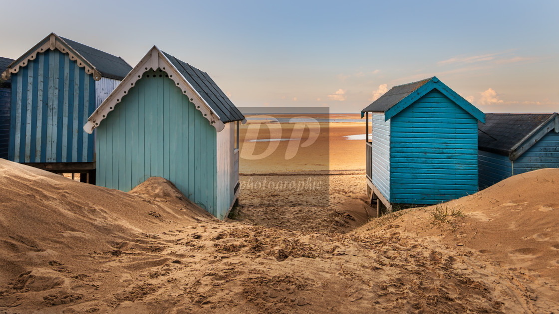 "Beach View at Wells-next-the-sea North Norfolk" stock image