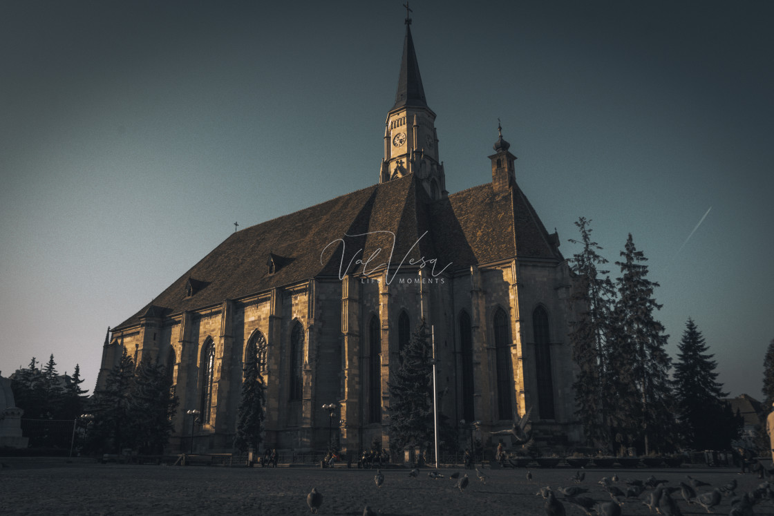 "St. Michael's Church, Cluj, Romania" stock image