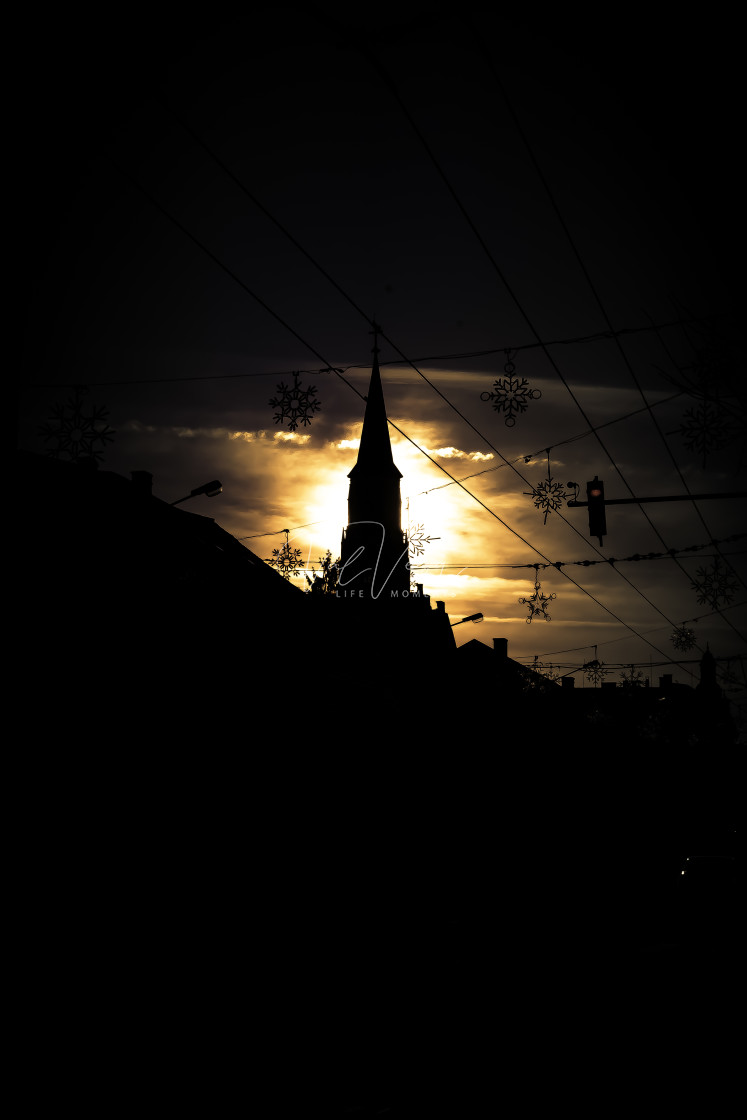 "St. Michael's Church, Cluj, Romania" stock image