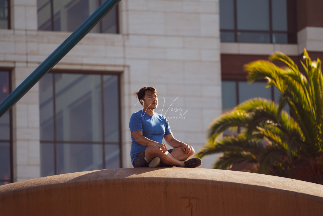 "San Francisco Meditation" stock image