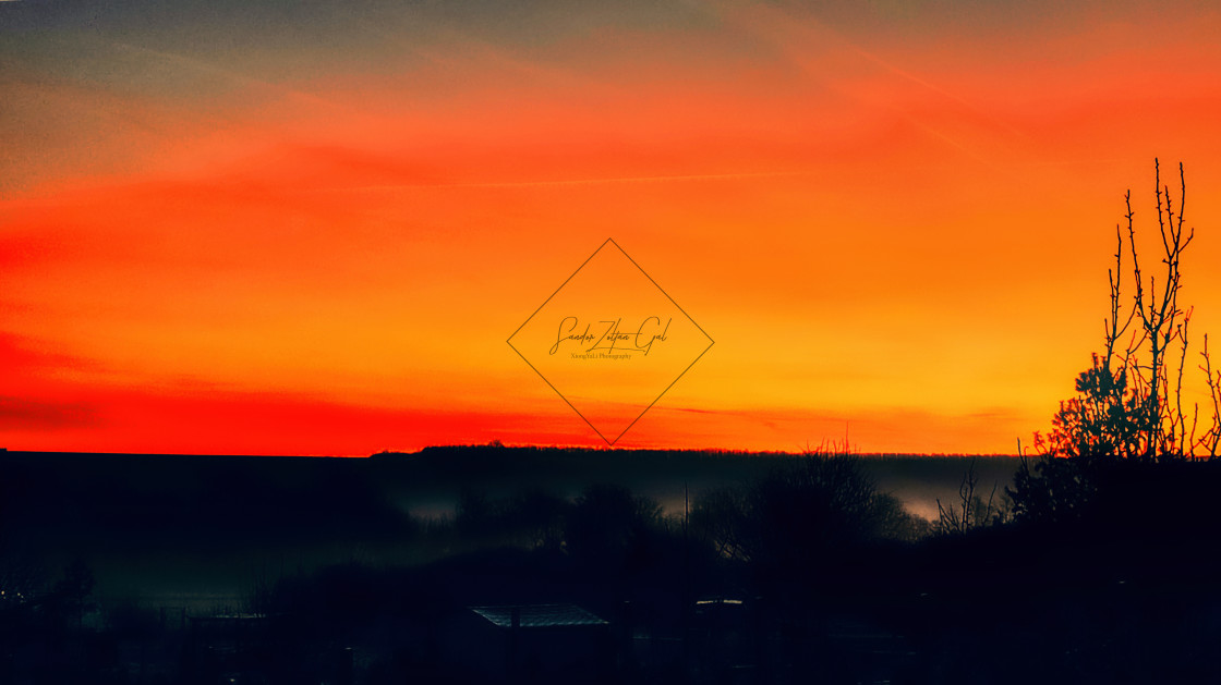 "Blazing dawn" by Sandor Zoltan Gal - $3.64 "Blazing dawn" stock image