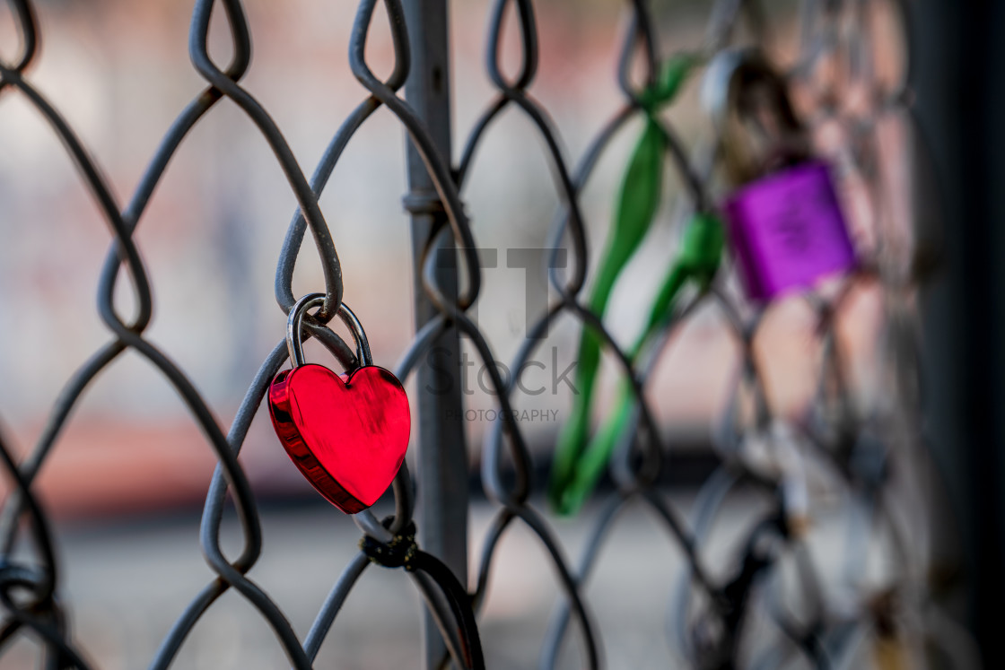 "Love Locks - Sweethearts Forever" by TTStock - $18.36 "Love Locks - Sweethearts Forever" stock image