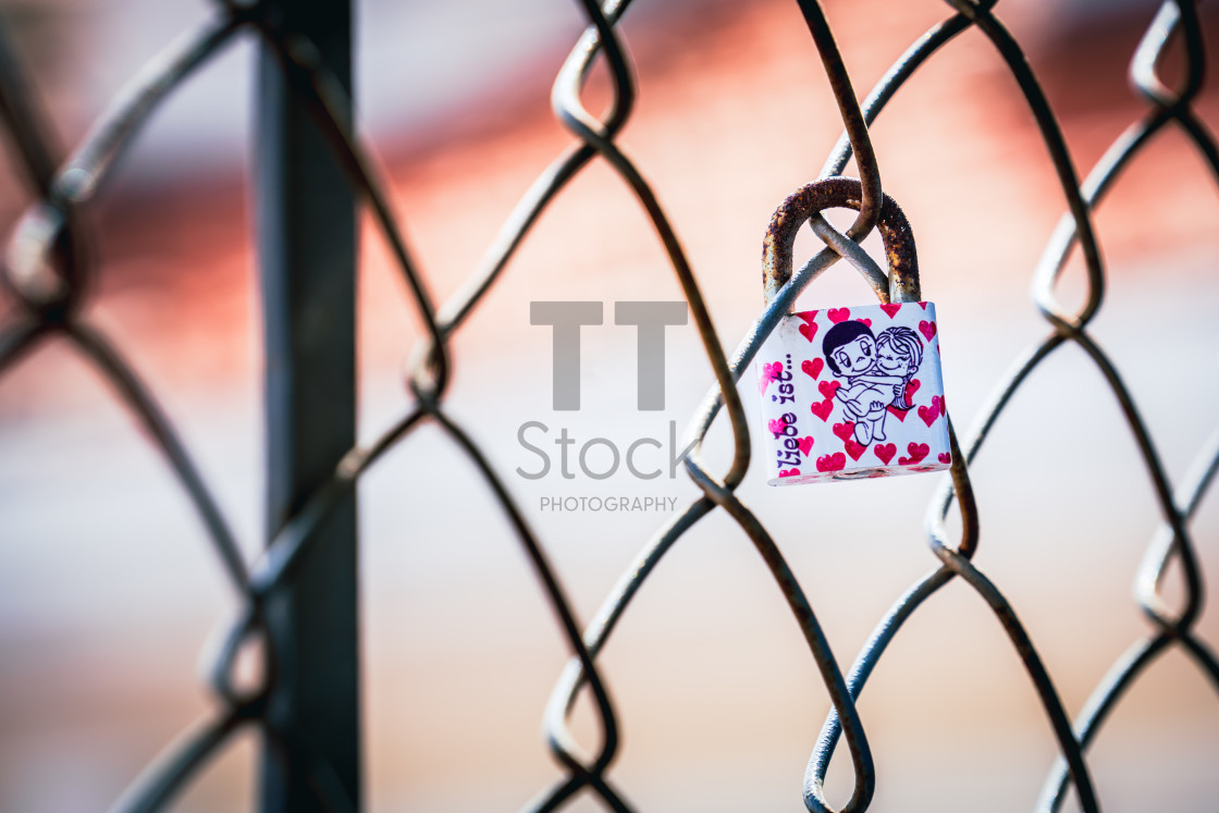 "Love Locks - Single love lock" by TTStock - $18.36 "Love Locks - Single love lock" stock image