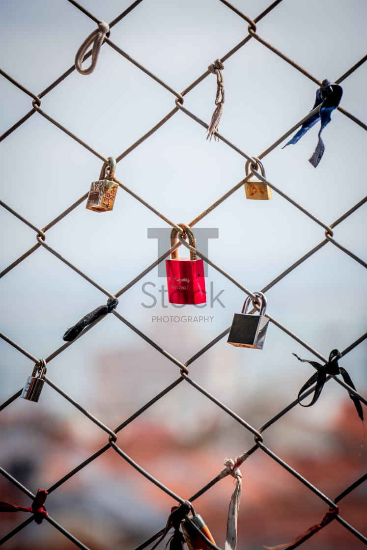 "Love locks - in love together" by TTStock - $18.36 "Love locks - in love together" stock image