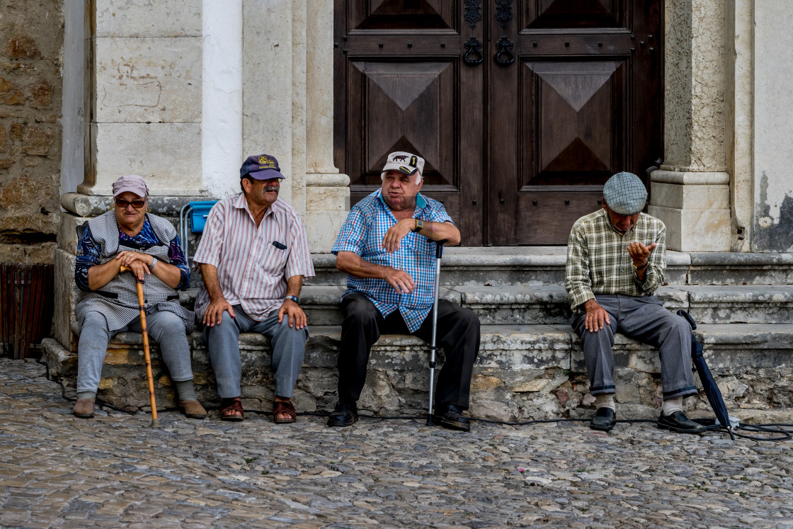 "Impressions Of Portugal - Four old Portuguese local men" by TTStock - $18.36 "Impressions Of Portugal - Four old Portuguese local men" stock image