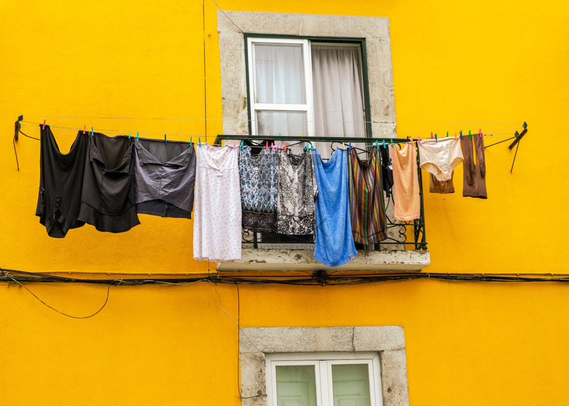 "Impressions Of Portugal - Clothing hanging out to dry" by TTStock - $18.36 "Impressions Of Portugal - Clothing hanging out to dry" stock image