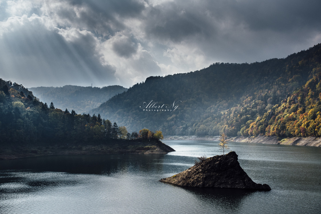 "Fall - Toyohira River" stock image