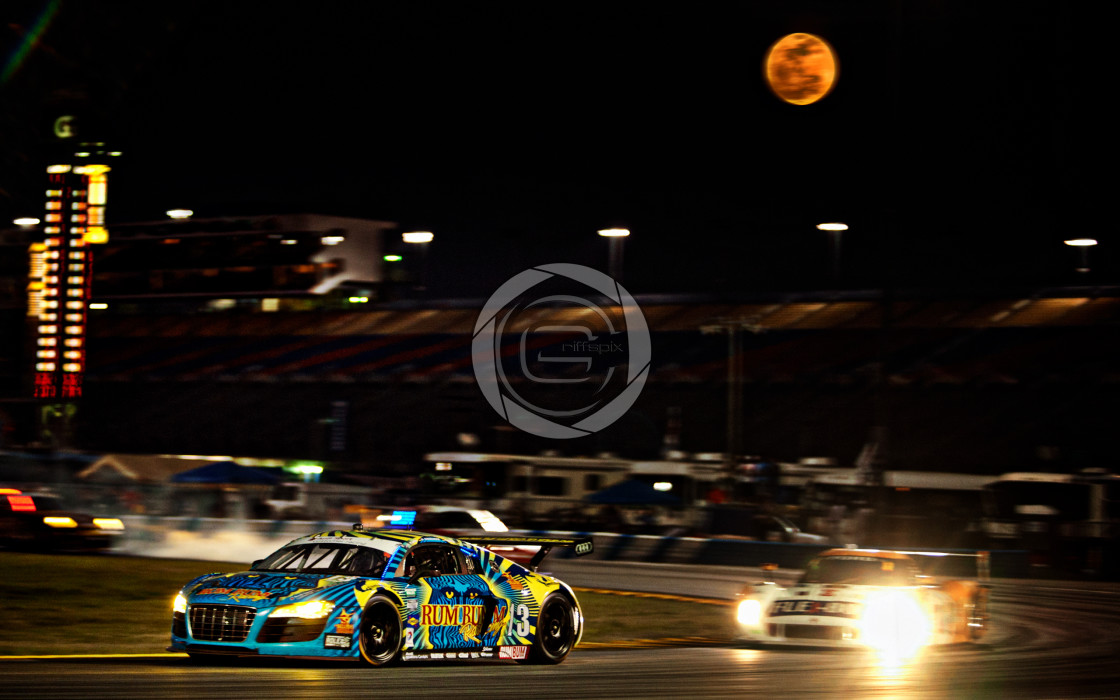 "Motorsport Moon" by John Griffiths - £25.00 "Motorsport Moon" stock image