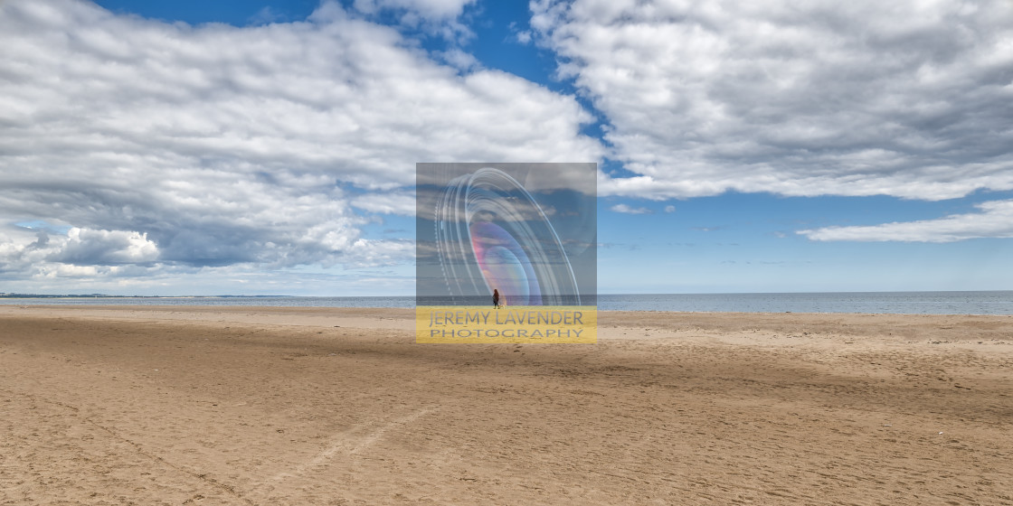 "Walking the dog on the the beach" by Jeremy Lavender Photography - $37.29 "Walking the dog on the the beach" stock image