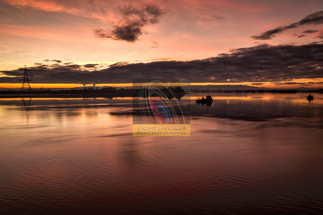"Sunset over the River Forth" by Jeremy Lavender Photography - $37.01 "Sunset over the River Forth" stock image