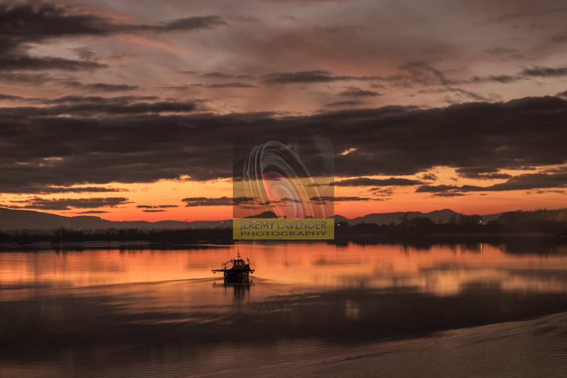 "Sunset over the River Forth" by Jeremy Lavender Photography - $37.01 "Sunset over the River Forth" stock image