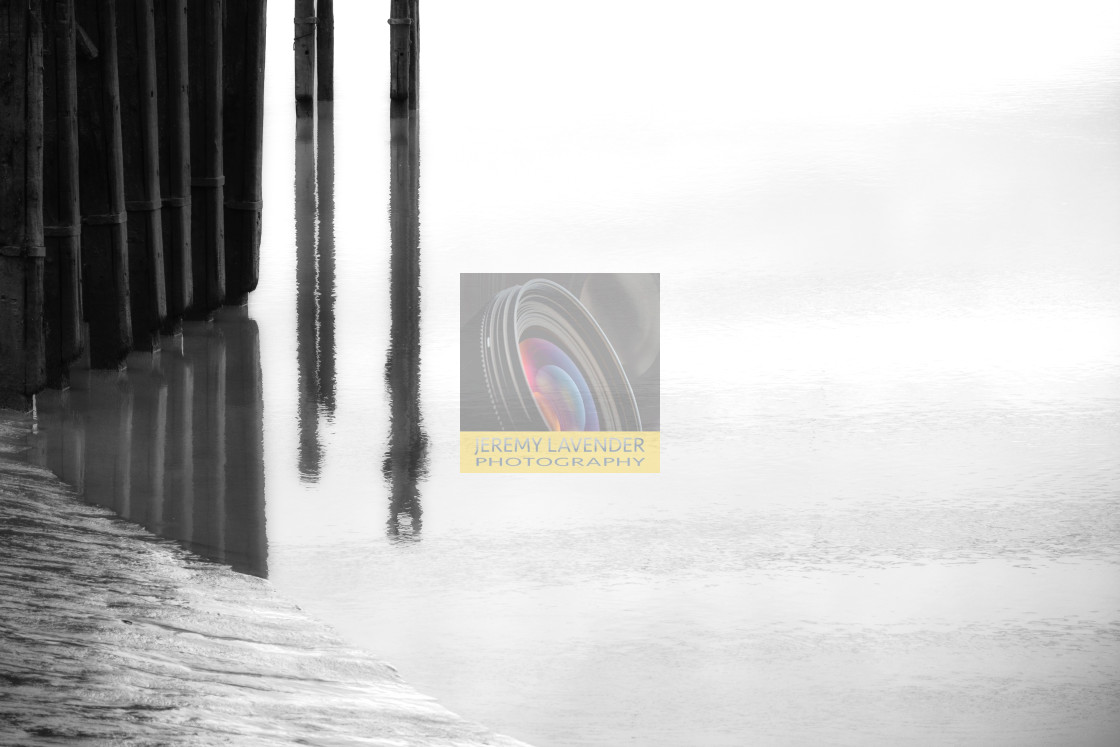"Reflections of the old dock" by Jeremy Lavender Photography - $37.01 "Reflections of the old dock" stock image