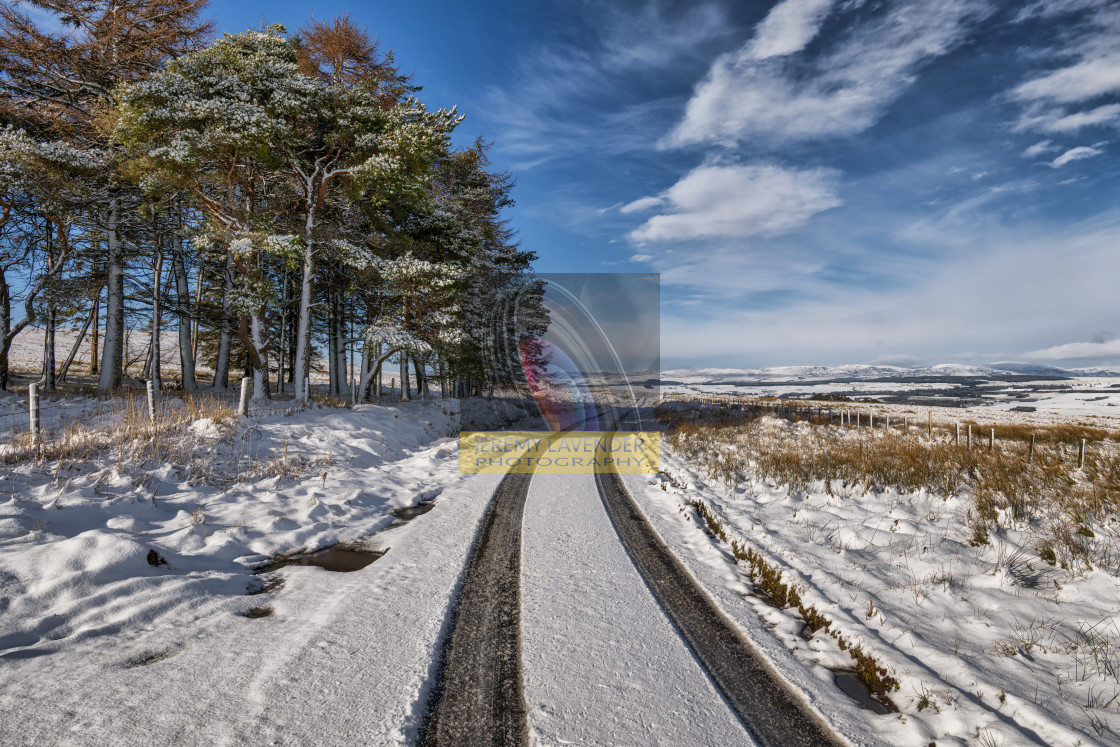 "Winter drive in the Ochill Hills" by Jeremy Lavender Photography - $37.01 "Winter drive in the Ochill Hills" stock image
