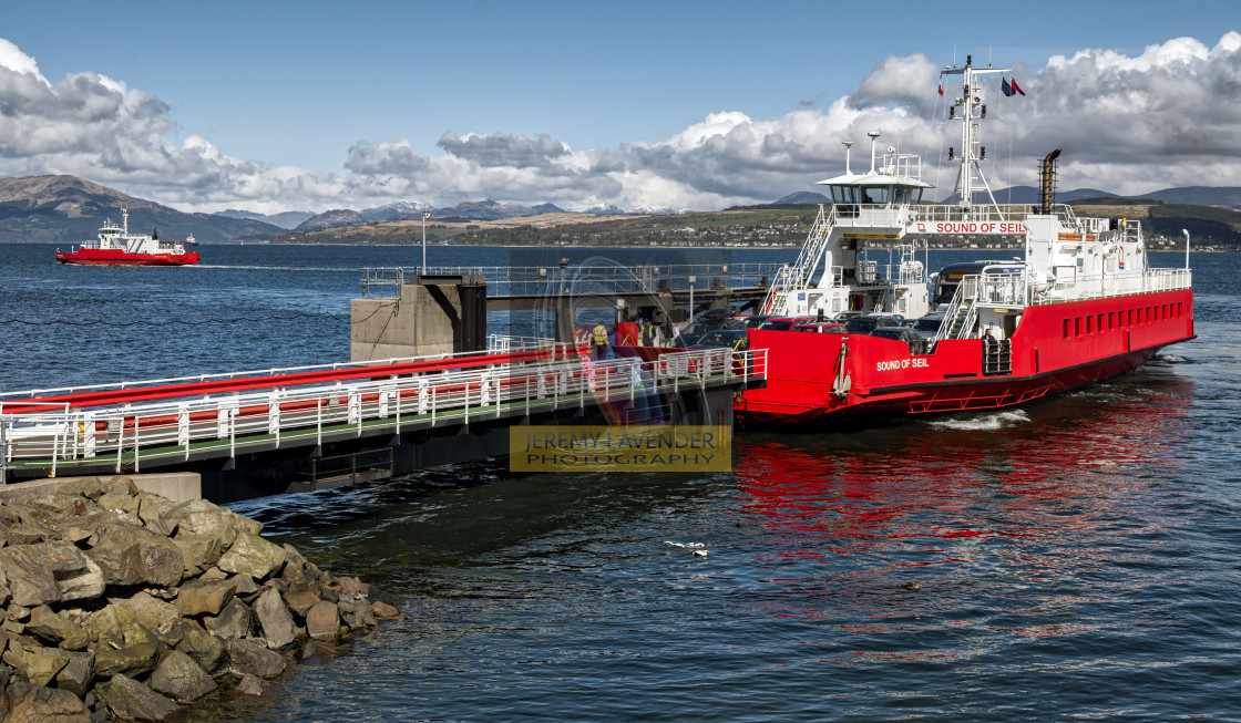"Ferry Boats in Scotland" by Jeremy Lavender Photography - $36.96 "Ferry Boats in Scotland" stock image