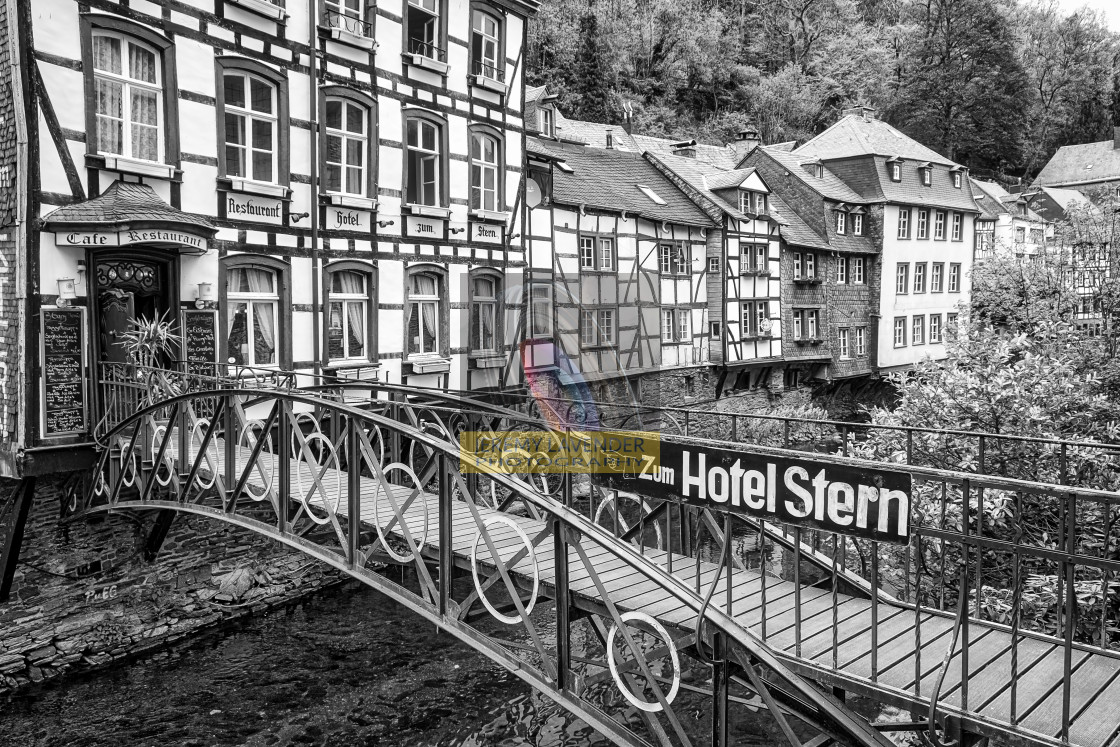 "Monschau Village in Germany" by Jeremy Lavender Photography - $37.29 "Monschau Village in Germany" stock image