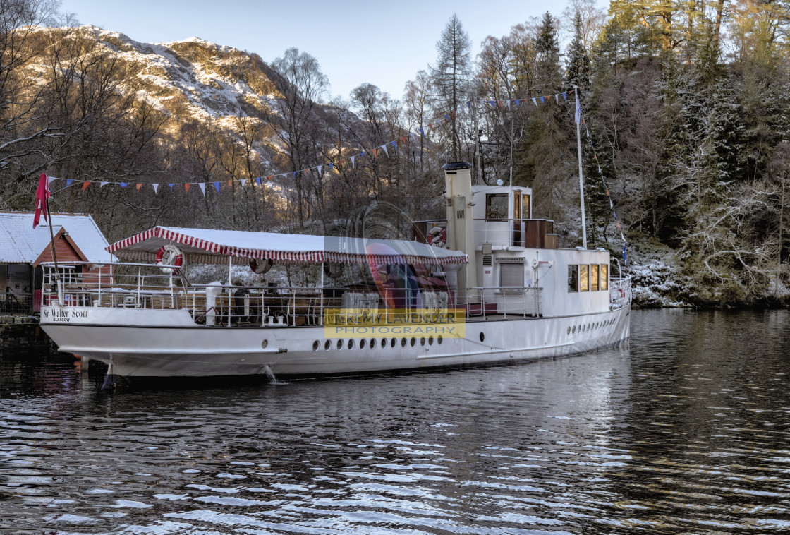 "Steam Boat on Loch Katrine" by Jeremy Lavender Photography - $36.96 "Steam Boat on Loch Katrine" stock image