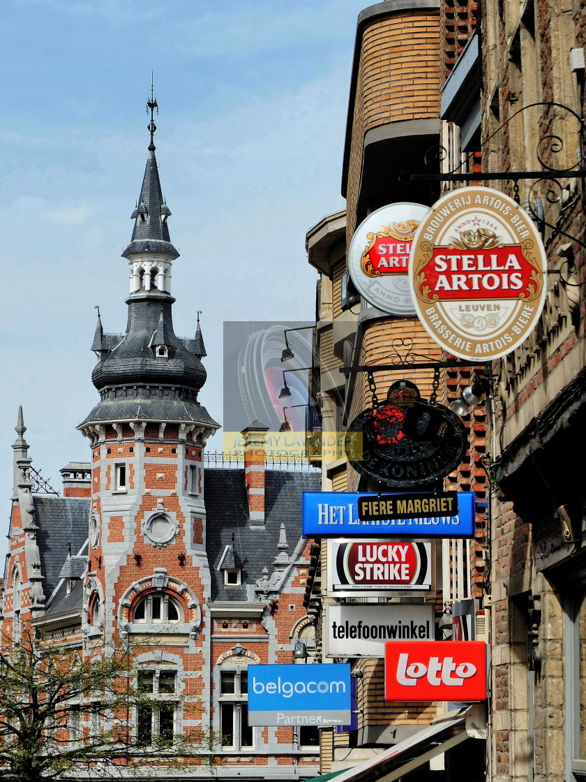 "Leuven in Belgium" by Jeremy Lavender Photography - $36.10 "Leuven in Belgium" stock image