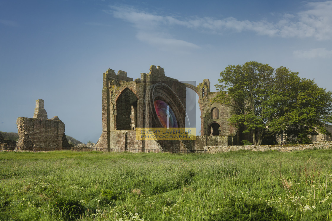 "Lindisfarne Priory" by Jeremy Lavender Photography - $37.01 "Lindisfarne Priory" stock image