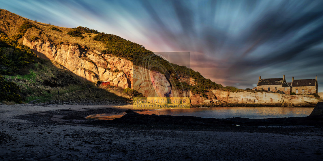 "Cove Harbour, Scottish Borders" by Jeremy Lavender Photography - $37.29 "Cove Harbour, Scottish Borders" stock image