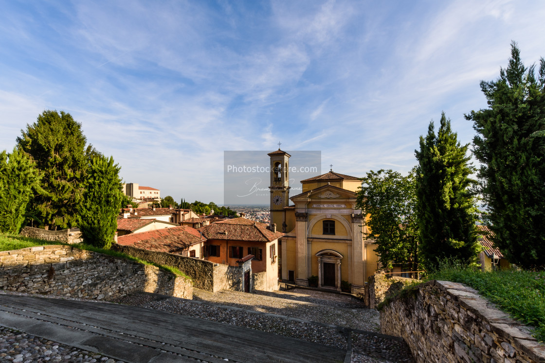 "Church of Santa Grata inter Vites in Città Alta in Bergamo" by Brambilla Simone - £6.72 "Church of Santa Grata inter Vites in Città Alta in Bergamo" stock image