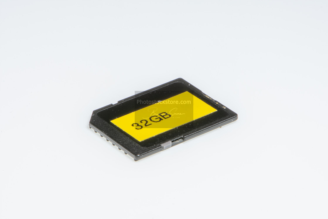 "Detail of an 32 Gigabytes storage memory" by Brambilla Simone - £6.87 "Detail of an 32 Gigabytes storage memory" stock image